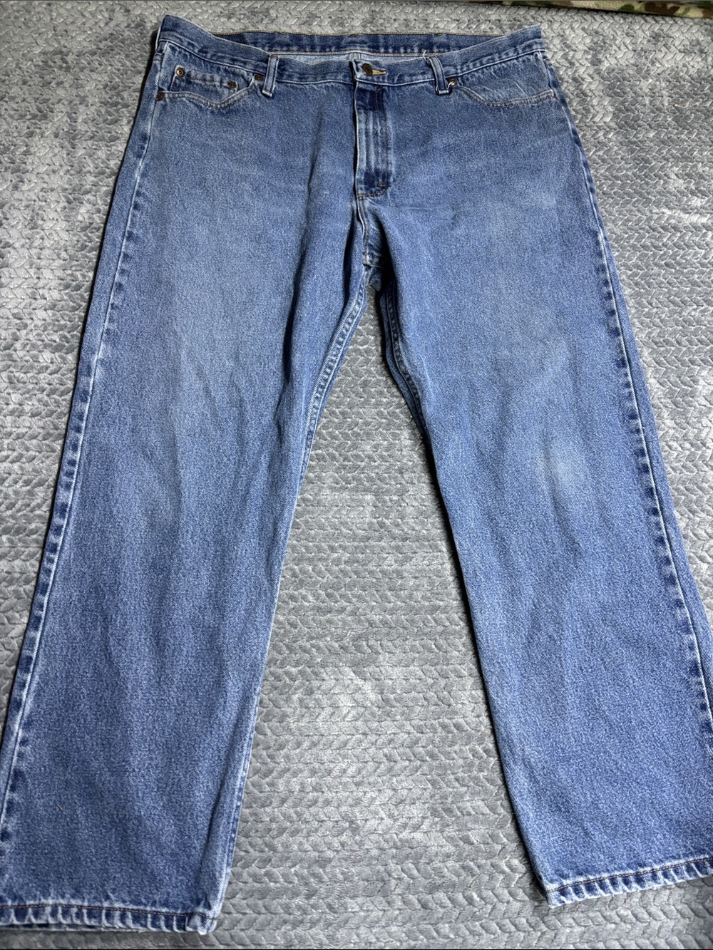 Wrangler Men's Straight-Leg Denim Jeans in Light Blue